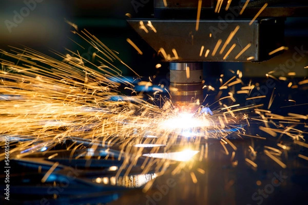 Obraz metal plasma cutting