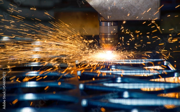 Obraz metal plasma cutting