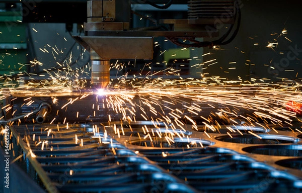 Obraz metal plasma cutting