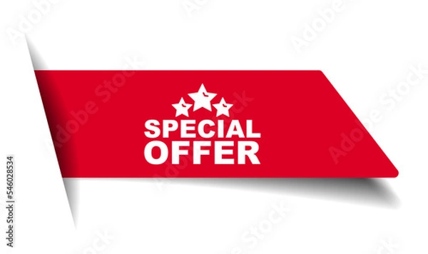 Obraz red vector illustration banner special offer