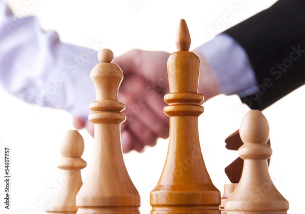 Obraz chess, win, victory, hand