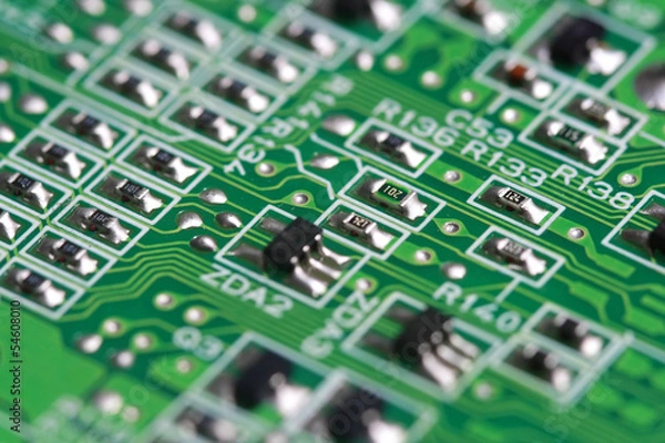 Obraz Elektroniczne tło PCB