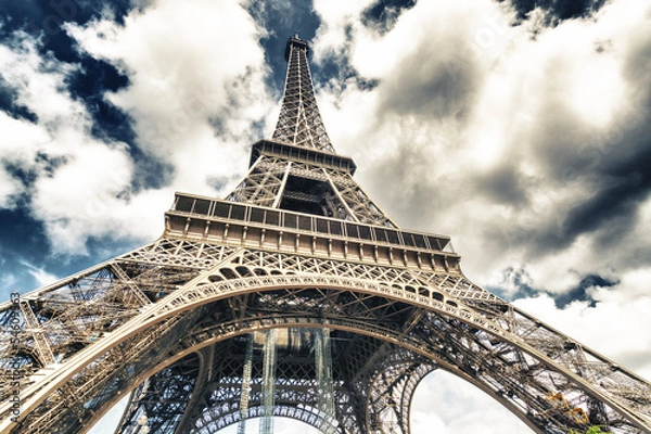 Obraz Tour Eiffel view from below, Paris.