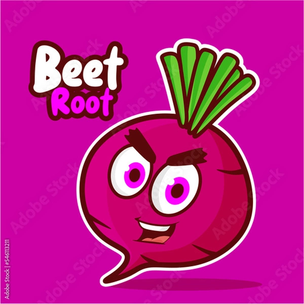 Obraz Beetroot Character Vector