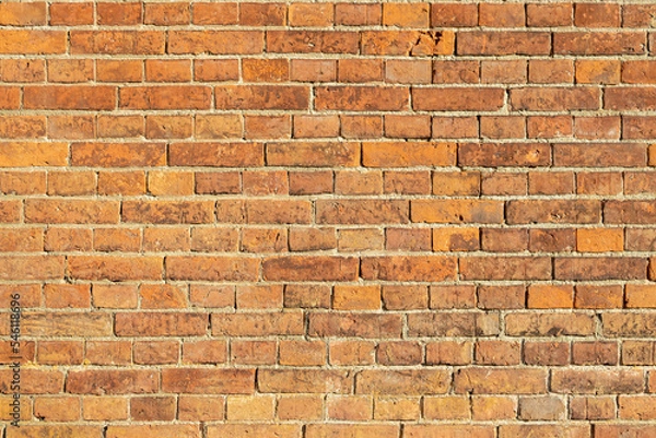 Obraz Close-up of an orange brick wall, concept
