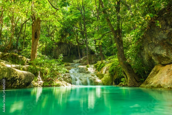 Obraz Erawan waterfall.
