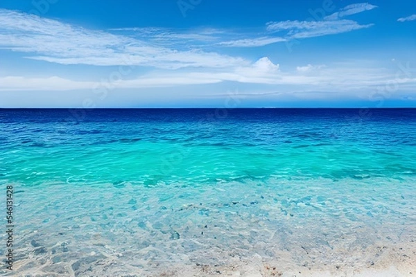 Fototapeta 青い海と白い砂浜