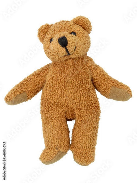 Fototapeta Plüsch Teddy Bär braun liegend.	
