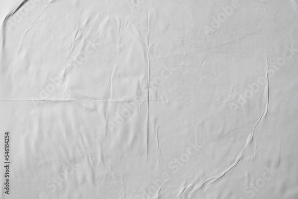 Obraz White wheat paste poster style texture background