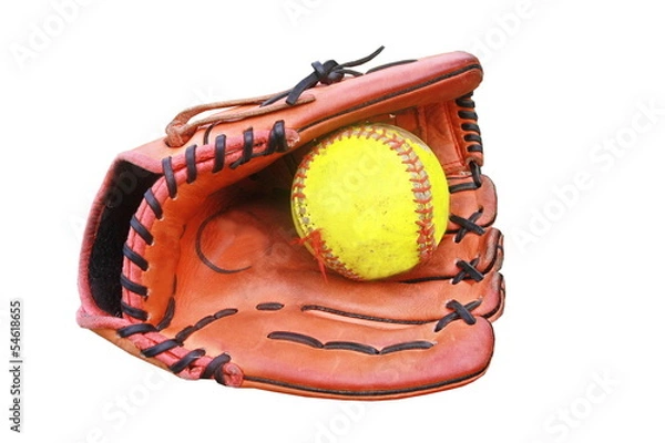 Obraz baseball glove hold a ball