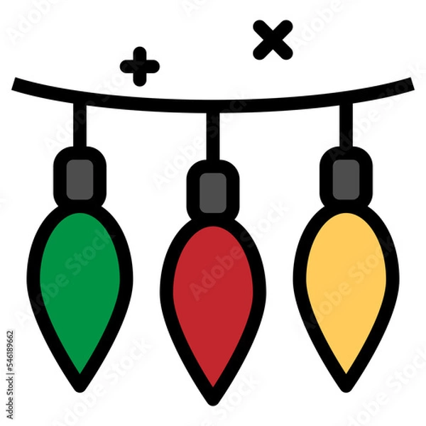 Obraz light filled outline icon