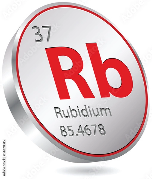 Obraz rubidium element