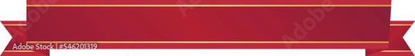 Obraz 赤いリボンフレームのイラスト