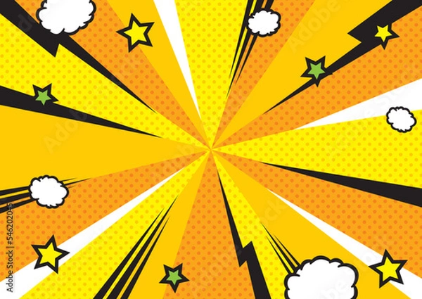 Obraz アメコミポップ背景