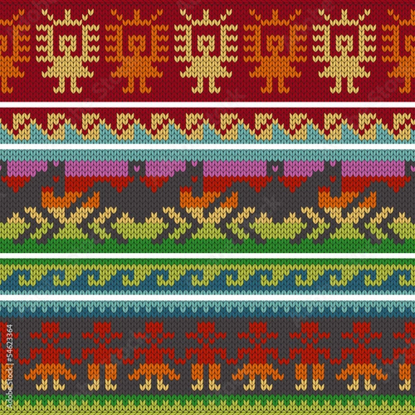 Obraz Traditional andean knitting patterns