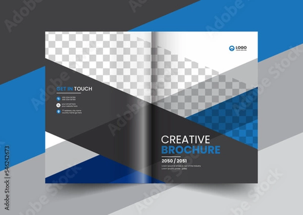Fototapeta corporate company profile brochure annual report booklet proposal cover page layout concept design