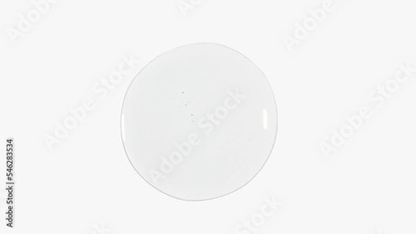 Obraz transparent color gel on a light background. Liquid. Study.