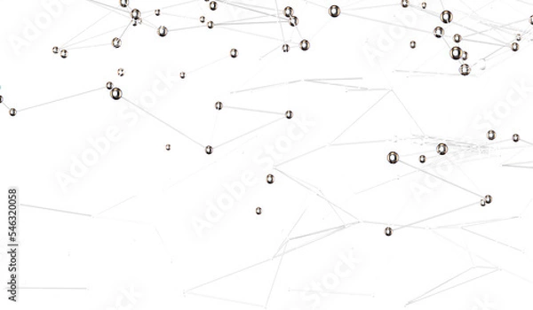 Obraz network structure - abstract design connection