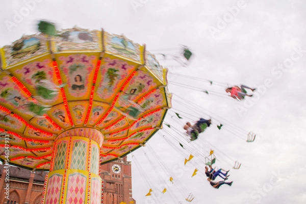 Obraz Chain carousel at funfair
