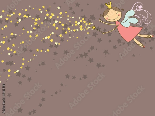 Fototapeta sweet fairy and stars