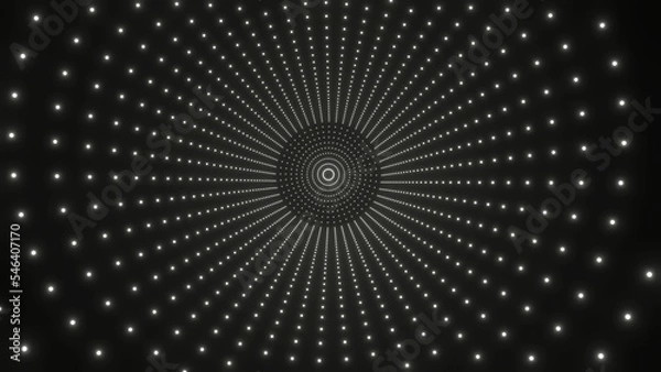 Obraz Neon lights tunnel Illustration