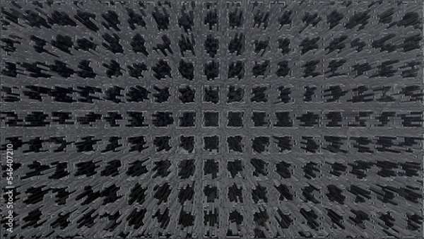 Obraz City blocks pattern 3D Illustration