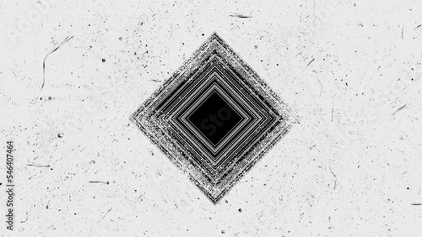 Obraz Abstract disintegrating diamond background