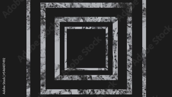 Obraz Abstract square tunnel background