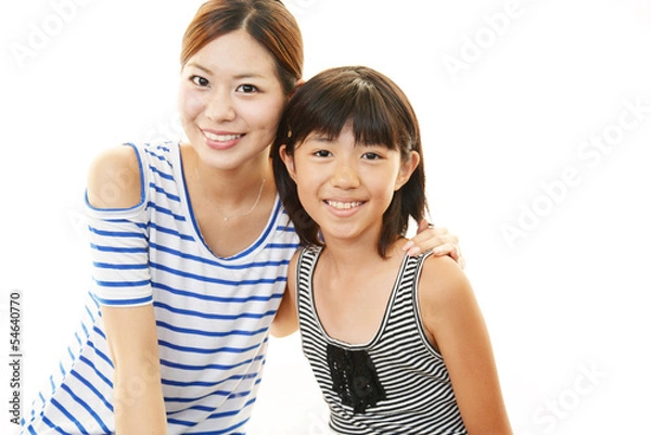 Obraz 笑顔の親子