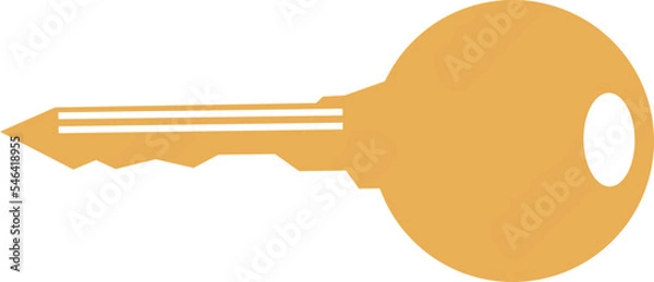 Fototapeta Gold simple key vector