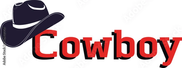 Obraz Cowboy hat with letter