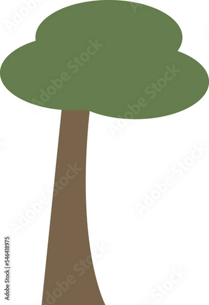 Fototapeta Simple tree draw