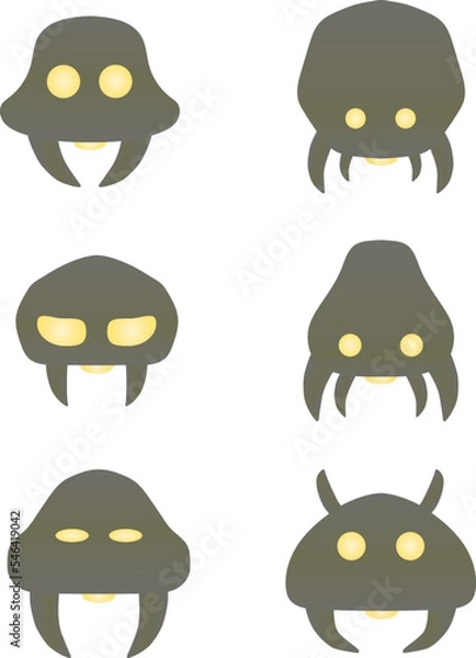 Fototapeta Ship Insects cartoon vector