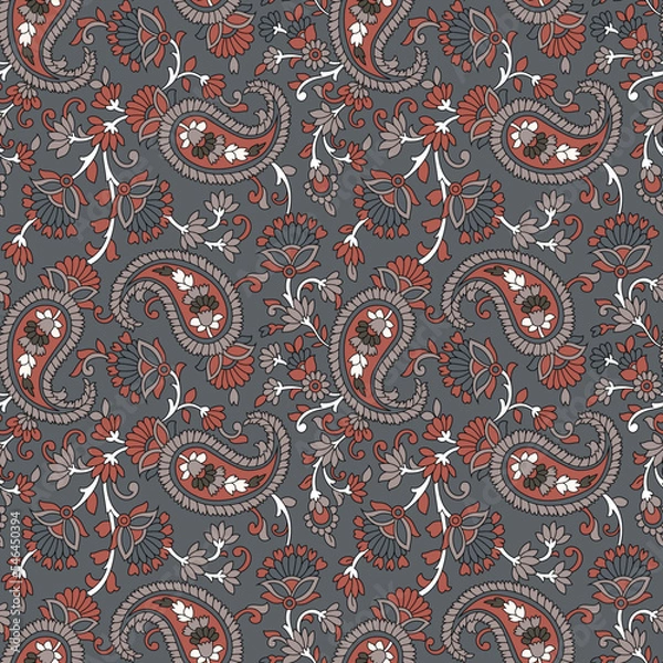 Obraz paisley  flower    Design pattern on background