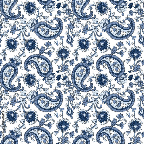 Obraz paisley  flower    Design pattern on background