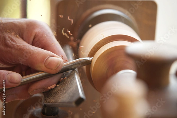 Obraz Tokarka do drewna