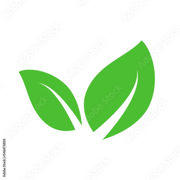 Fototapeta leaf icon vector logo template