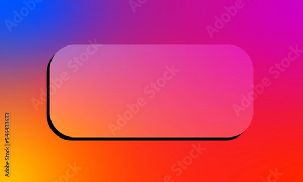 Fototapeta instagram color gradation template background with glass blur effect for text