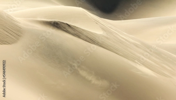 Obraz Shifting sand dune contrasts. Desert or beach sand textured background.