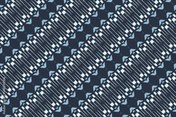 Fototapeta Motif ikat dots tribal abstract Borneo Scandinavian Batik bohemian texture digital vector design for Print saree kurti Fabric brush symbols swatches