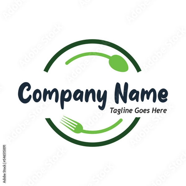 Obraz restaurant logo, sample company logo, a simple vector design