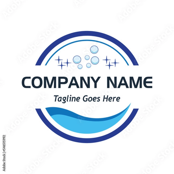 Obraz laundry logo, sample company logo, a simple vector design