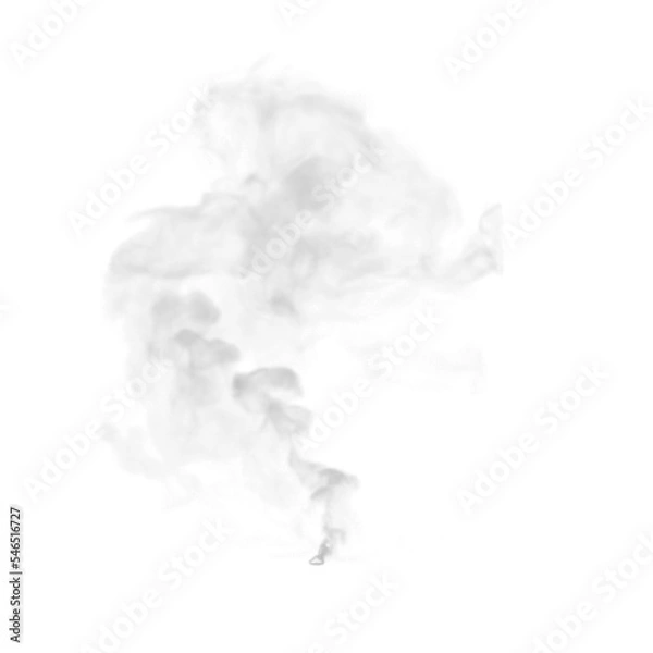 Obraz smoke on white background transparent