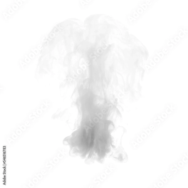 Obraz white smoke on transparent background