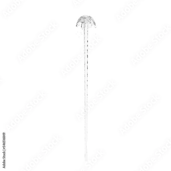 Obraz fountain isolated on white transparent