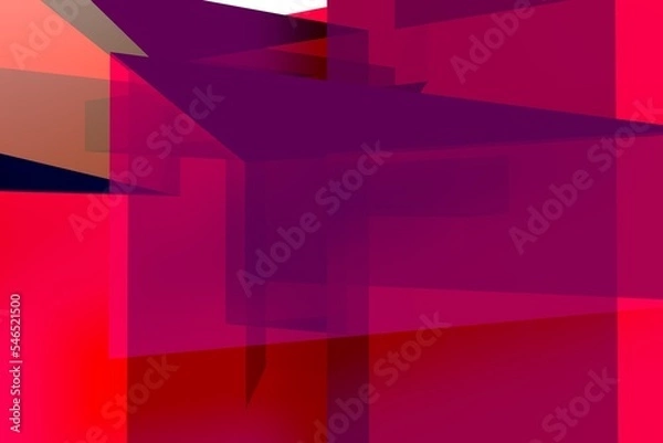 Obraz color glass triangles