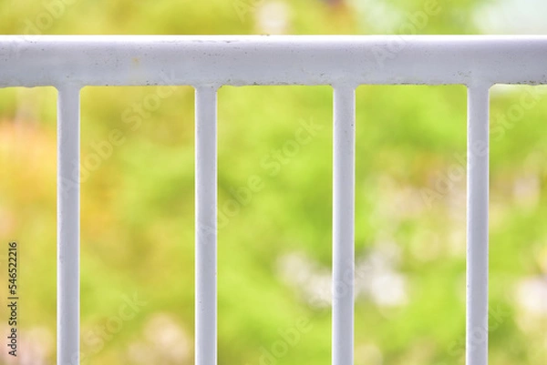 Obraz 白い手すりの抽象的なイメージ
