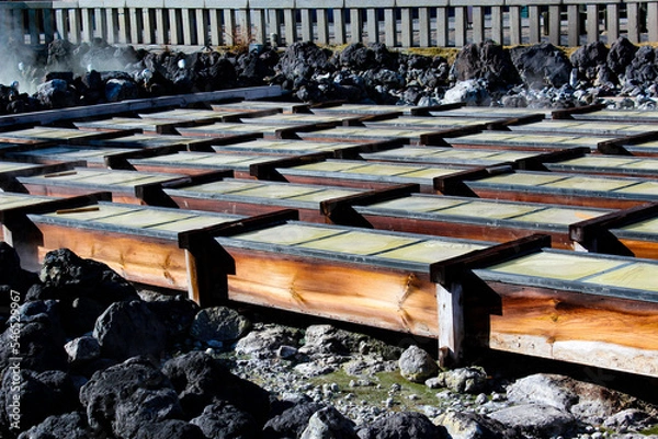 Obraz 群馬県の草津温泉　湯畑