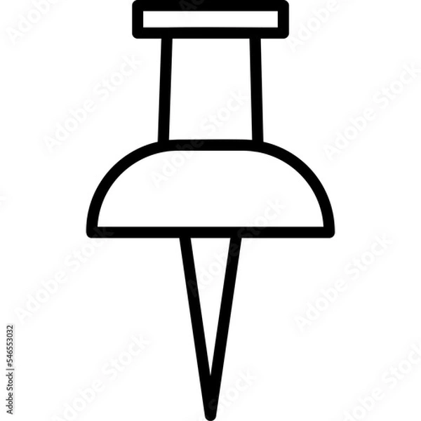 Fototapeta Push Pin Icon