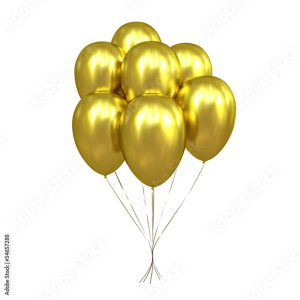 Obraz 7 Golden Balloons